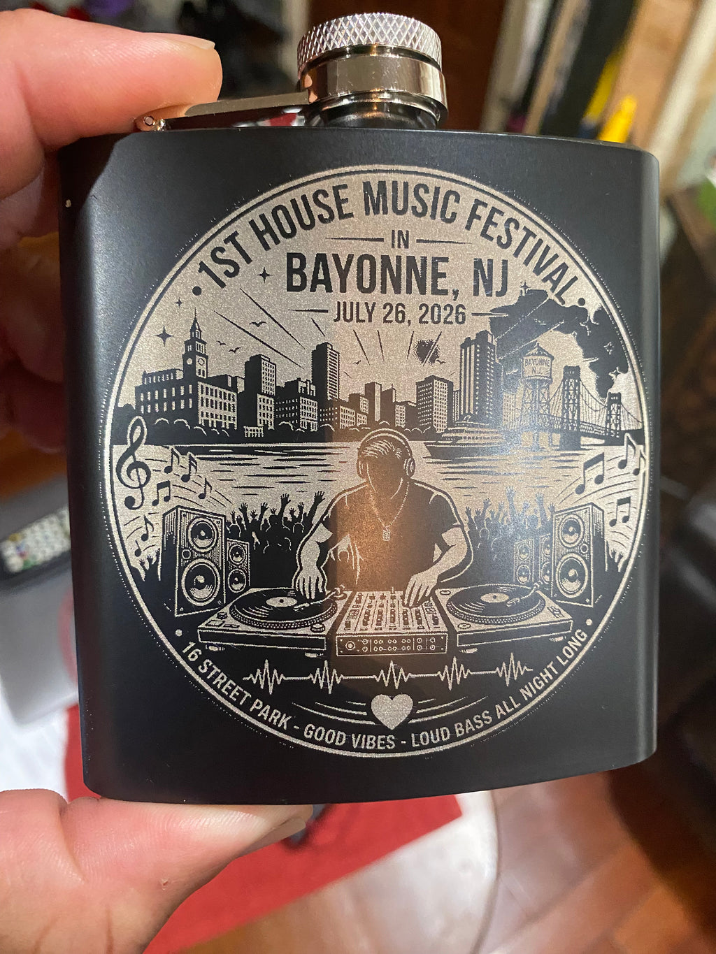 Custom Engraved Flask-Built Different